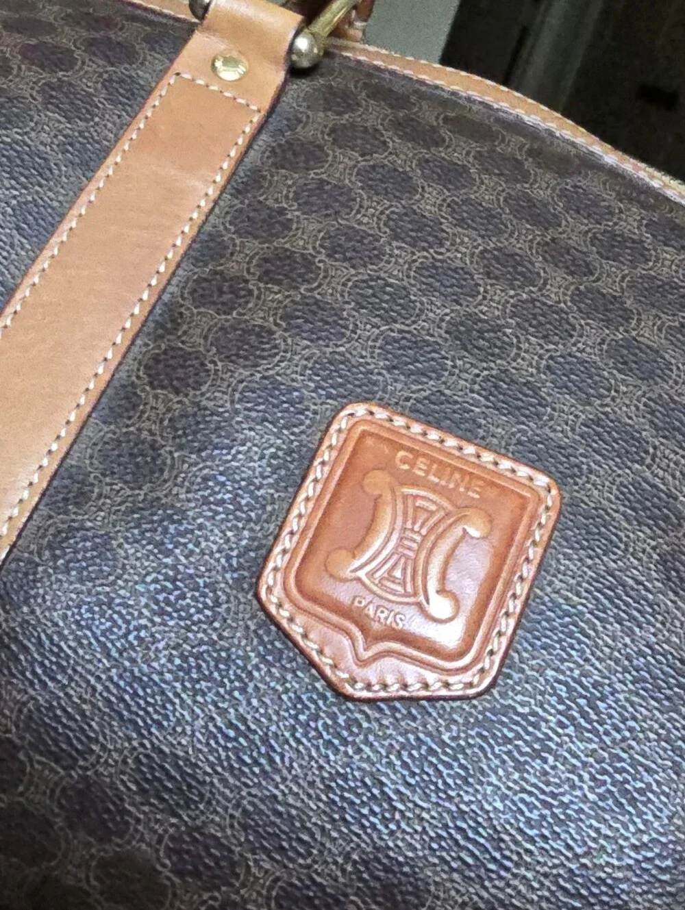 Authentic Celine Macadam Vintage Travel Bag